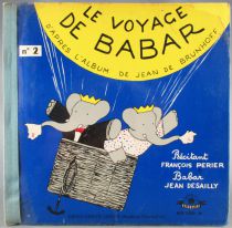 Babar - Livre- disque 45T Festival Alb 5001M -Le Voyage de Babar