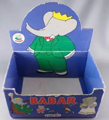 Babar - Plastoy - Pvc Figures Empty Store Counter Box