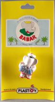 Babar - Plastoy L. de Brunhoff 1996 PVC Figure - Arthur with Accordion Mint on Card