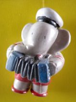 Babar - Plastoy L. de Brunhoff 1996 PVC Figure - Arthur with Accordion Mint on Card