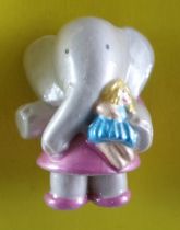 Babar - Plastoy L. de Brunhoff 1996 PVC Figure - Flore with Doll Mint on Card
