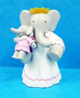 Babar - Plastoy PVC Figure - C�leste (white dress) and Isabelle