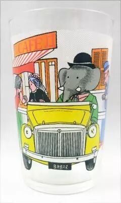 Babar - Verre � Moutarde Amora - Babar et la Vieille Dame en auto