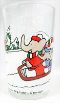 Babar - Verre à Moutarde Amora - La luge dans la neige