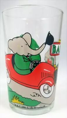Babar - Verre � Moutarde Amora - La voiture rouge