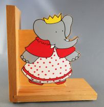 Babar - Vilac Wooden Money-Book Ends Babar & Celeste