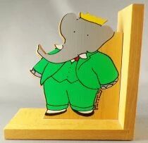 Babar - Vilac Wooden Money-Book Ends Babar & Celeste