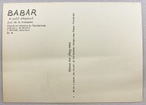 Babar - Yvon Post Card (1968) - #04 Babar plays trumpet 