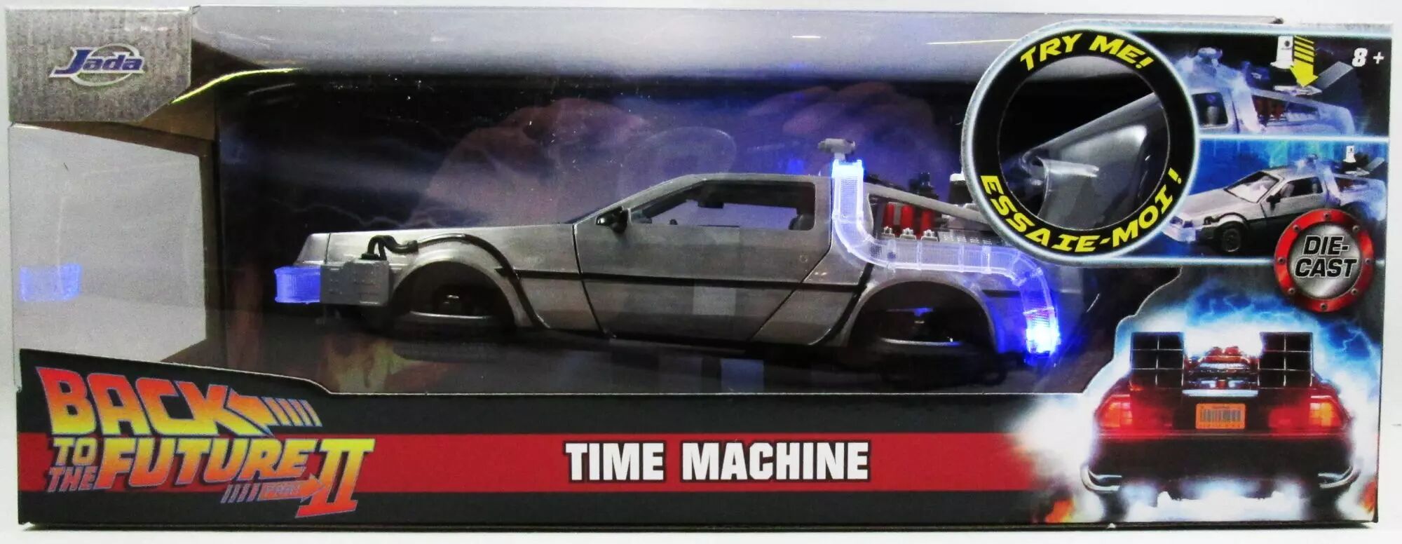 thumbnail image 2 of Jada Toys 1:24 Diecast 'Back To The Future Part III' Time Machine – With Lights (Hollywood Rides Series) 2 of 4