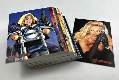 Barb Wire (movie) - Dark Horse - Topps Trading Cards (1996) - Complete 72 cards