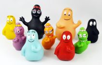 Barbapapa - Caoutchouc Delacoste Set complet de 9 figurines