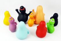 Barbapapa - Caoutchouc Delacoste Set complet de 9 figurines