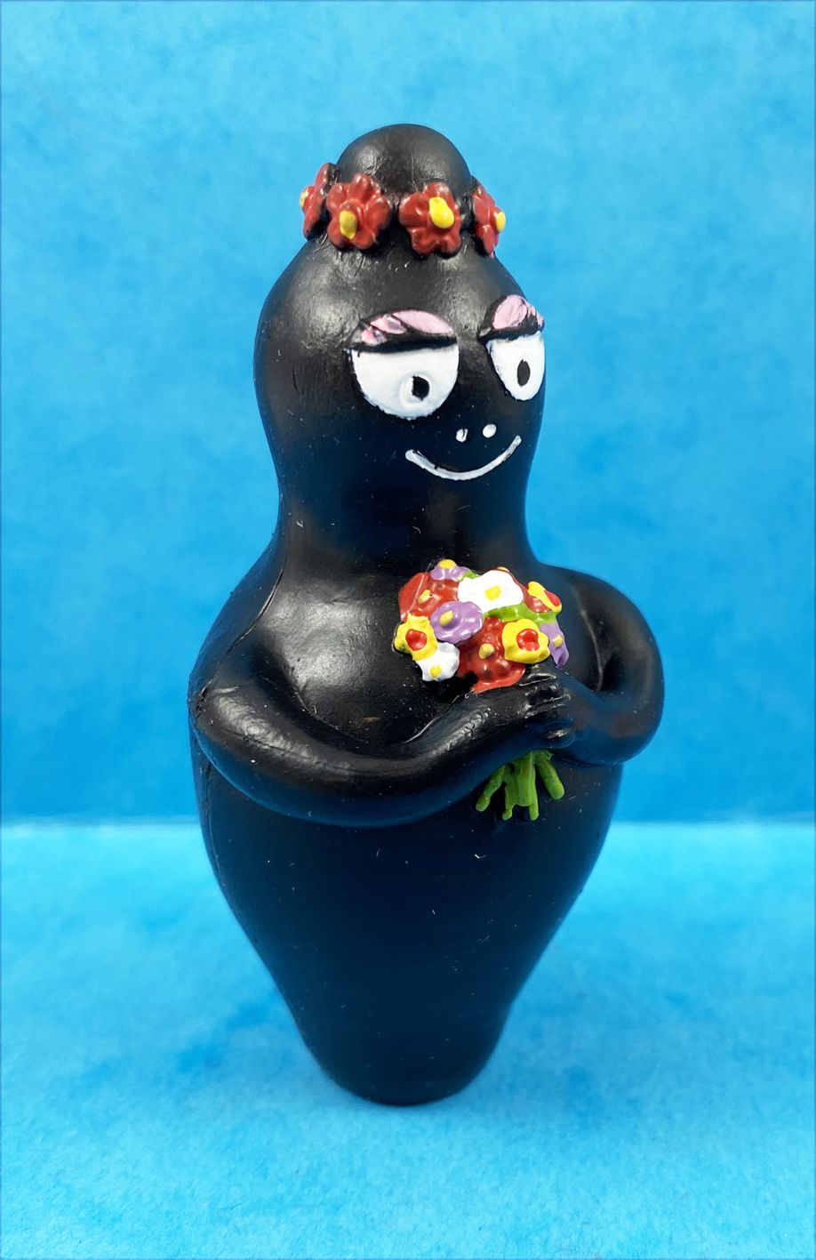 Barbapapa porte-clés Barbamama avec un bouquet de fleurs keychain figurine 62350 