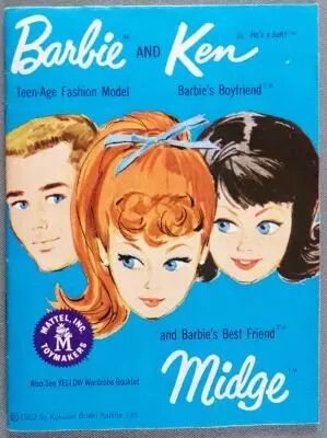 Barbie - 1962 Mattel Catalogue - Barbie Midge Ken