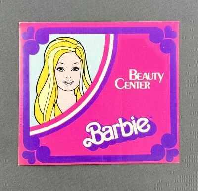 Barbie - Autocollant Barbie Beauty Center (Italie 1977)