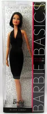 Barbie Basics Modèle Pas 01 Collection 001 Rouge Robe Noir Étiquette