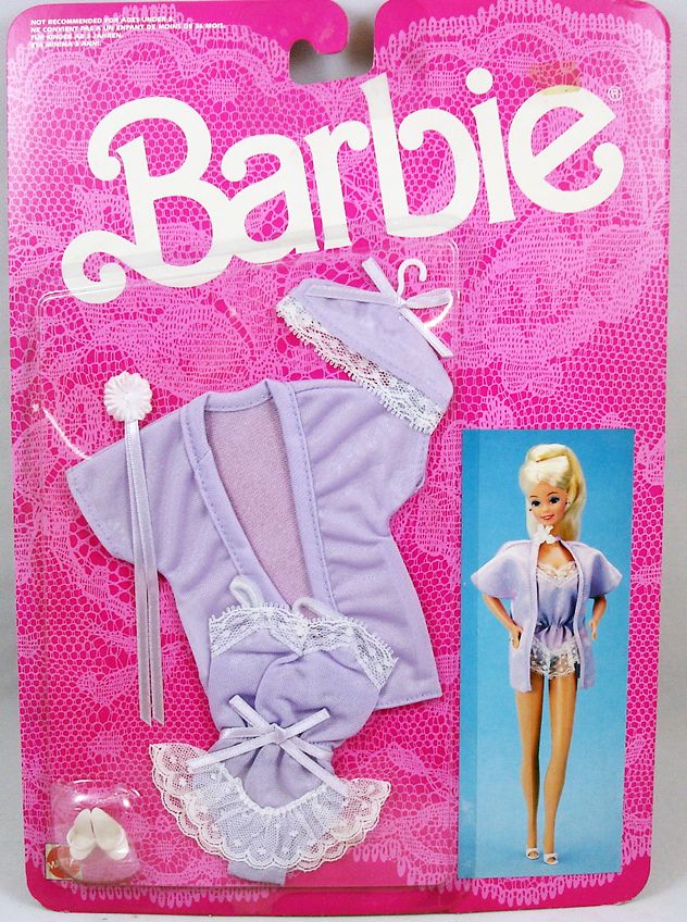 Vintage 1986 Barbie Fancy Frills Lingerie Clothing Set 3182 