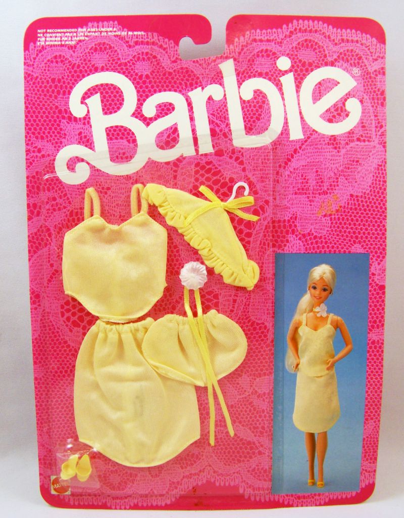 Barbie tenues vintage Fancy frills lingerie European only 1986 
