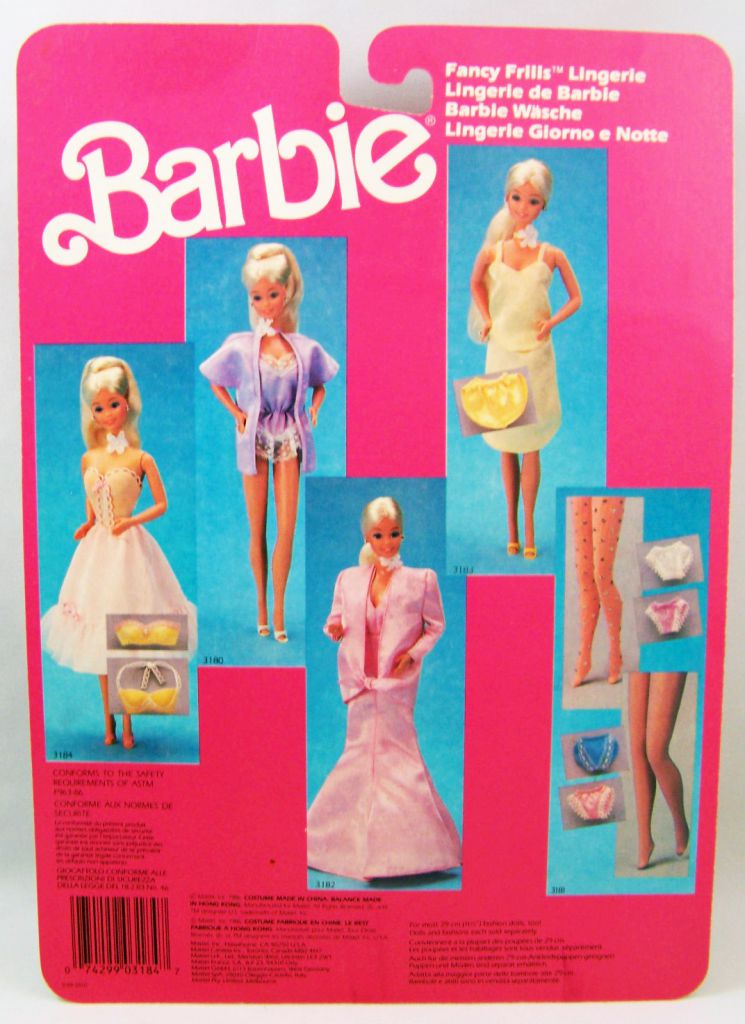 Barbie - Fancy Frills Lingerie - Mattel 1986 (ref.3184)