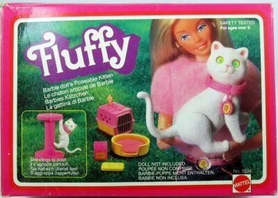 Barbie - Fluffy le chaton articul� de Barbie - Mattel 1982 (ref.5524)