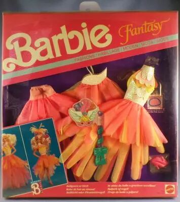 Barbie - Habillage Fantasy - Robe de Bal ou Oiseau - Mattel 1990 (ref.7763)