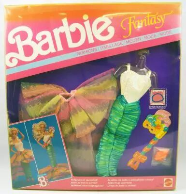 Barbie - Habillage Fantasy - Robe de Bal ou Sir�ne - Mattel 1990 (ref.7766)