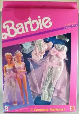 Barbie - Habillage Fantasy Fashion 2 Tenues Reine de Beaut� - Mattel 1989 (ref.8242)