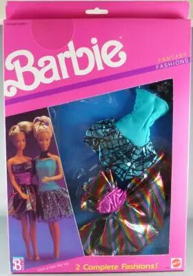 Barbie - Habillage Fantasy Fashion 2 Tenues Soir�e Dansante - Mattel 1989 (ref.8242)