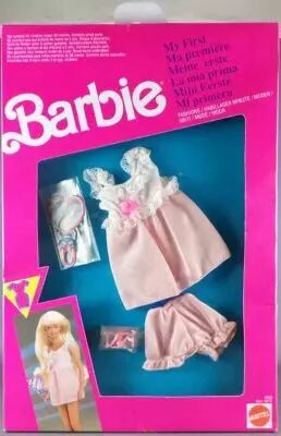 Barbie - Habillage Ma Premi�re - Nuisette Rose - Mattel 1992 (ref.4268)