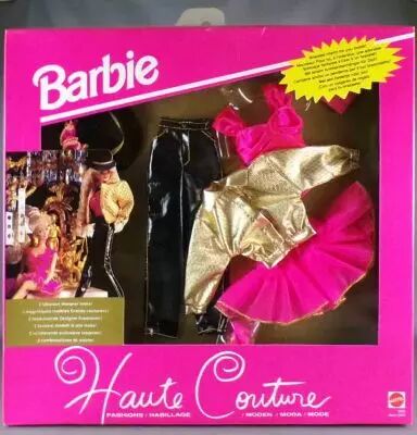 Barbie - Habillages Haute Couture - 2 Magnifiques Mod�les Grands Couturiers - Mattel 1992 (ref. 3843)