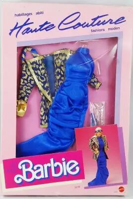 Barbie Haute Couture Mattel Années 1980 – Édition Collector Vintage (neuf, Malaisie)