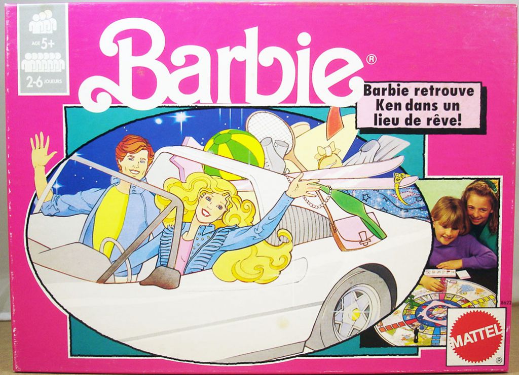 Barbie Jeu de société "Barbie retrouve Ken dans un lieu de rêve!" Mattel 1990 ref.8622