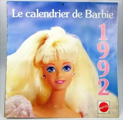 Barbie - Le Calendrier de Barbie Ann�e 1992