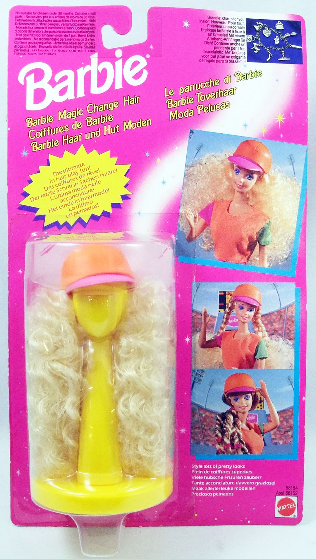 68152 for sale online 1993 Mattel Barbie Magic Change Hair 68090 Asst