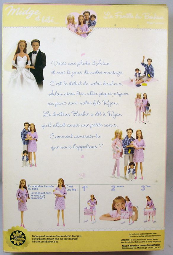 Barbie - La Famille du Bonheur Midge et Bébé - Mattel 2003 (ref. 56663)
