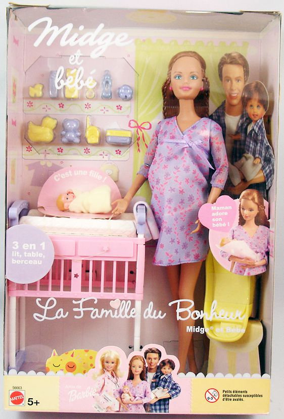 Barbie - La Famille du Bonheur Midge et Bébé - Mattel 2003 (ref. 56663)