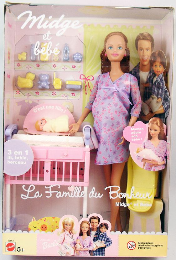 Barbie - La Famille du Bonheur Midge et Bébé - Mattel 2003 (ref