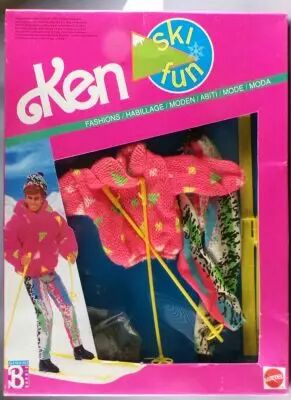 Barbie - Ski Fun Fashions - Ken - Mattel 1990 (ref.7597)