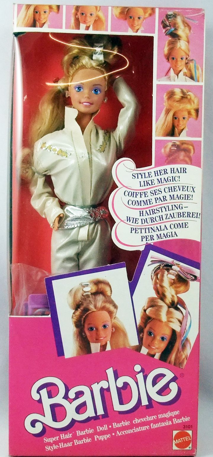 Competitive Previously dock Barbie - Super Hair Barbie - Mattel 1986 (ref.3101)