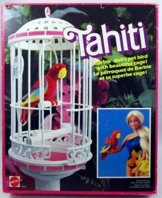 Barbie - Tahiti le perroquet de Barbie et sa superbe cage - Mattel 1985 (ref.2064)