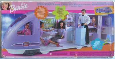 Barbie toy train top