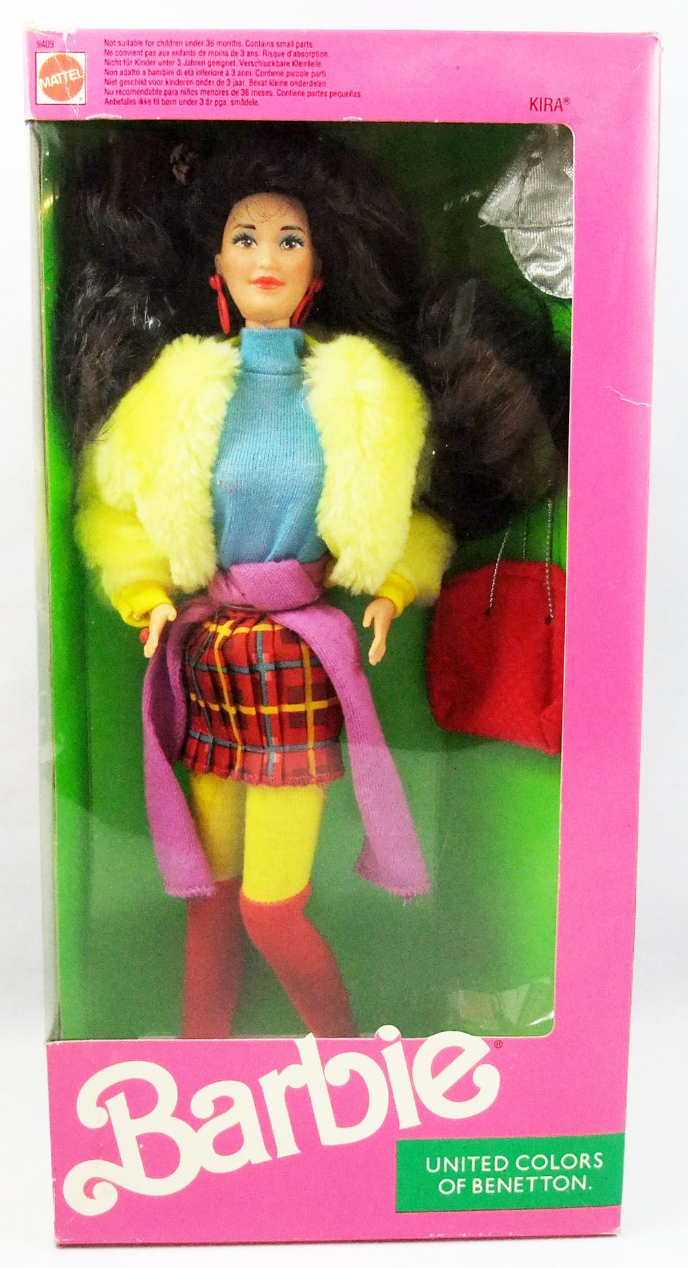 snelweg slim leider Barbie - United Colors of Benetton Kira - Mattel 1990 (ref.9409)