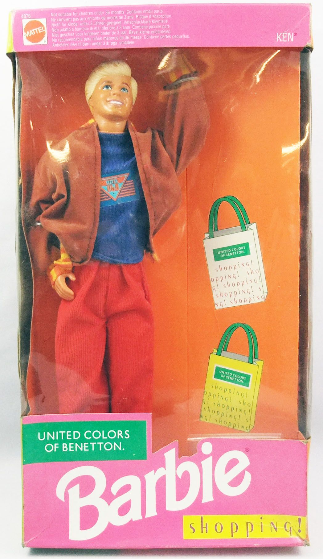 transmissie Zuinig Schrijf op Barbie - United Colors of Benetton Shopping! Ken - Mattel 1991 (ref.4876)