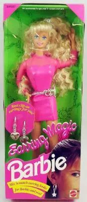 Barbie 1992 Earring Magic ( Brunette ) Fabrique en Malaisie NRFB x