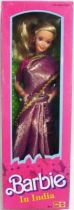 Barbie in India (Checked Shimmery Sari) - LEO Mattel 1993 (ref. 9910)