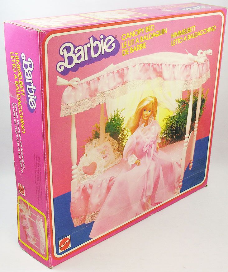 Lit Barbie lit à baldaquin vintage