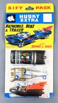 Batman - Husky Models Ref.3002 - Batmobile, Batboat & Trailer (Mint on Card)