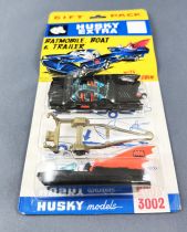 Batman - Husky Models Ref.3002 - Batmobile, Batboat & Trailer (Mint on Card)