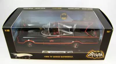 Batman - Mattel Hot Wheels Elite - 1966 TV Series Batmobile 1/18�me