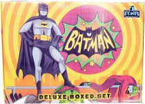 Batman Classic 1966 TV Series - Mezco - Set Deluxe Batcave, Batmobile et 7 figurines \ 5 Points\ 